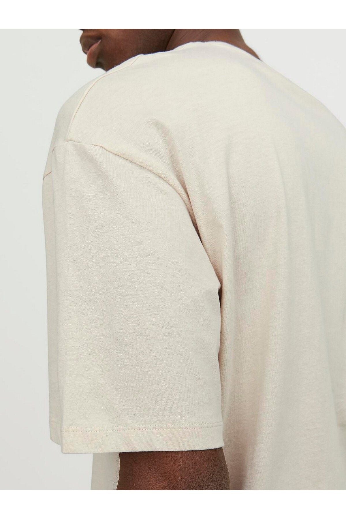 Jack&Jones Oversize Minimalist Erkek T-Shirt - Rahat Kesim Kısa Kol