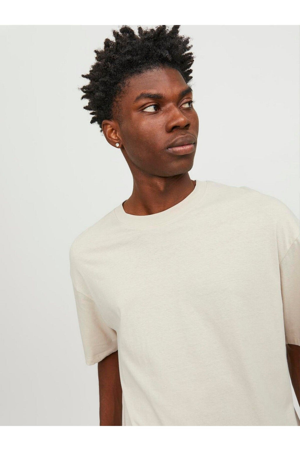 Jack&Jones Oversize Minimalist Erkek T-Shirt - Rahat Kesim Kısa Kol