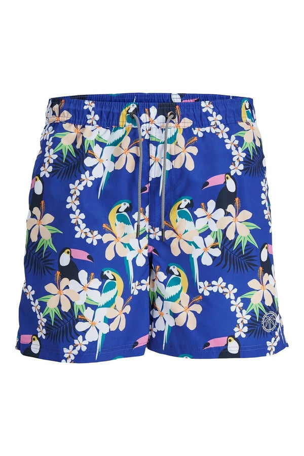 Jack&Jones Flamingo Desenli Erkek Plaj Şortu - Yazın Stilini Yakala!