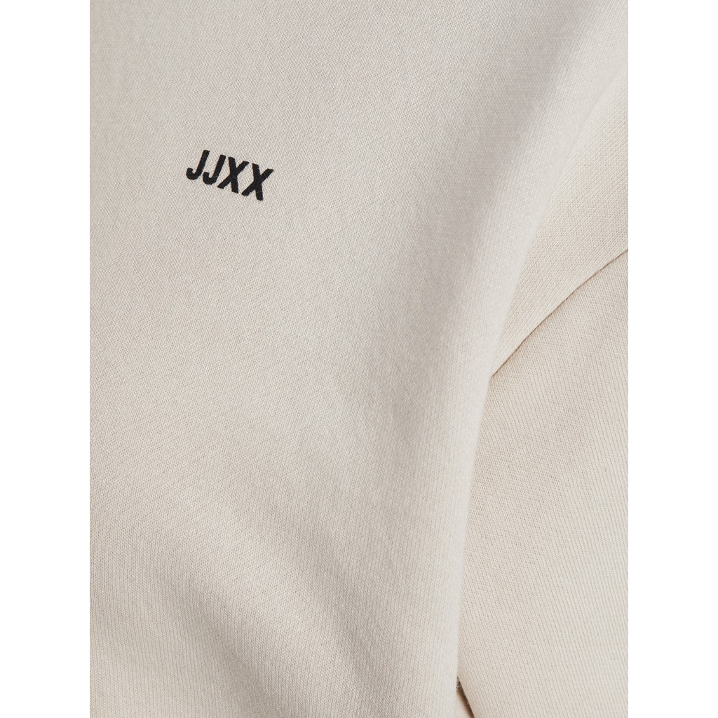 Jack&Jones JJXX Kadın Rahat Kesim Sıfır Yaka Pamuk Polyester Baskılı Uzun Kollu Sweatshirt