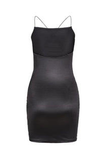 Jack&Jones JJXX Minimalist İnce Askılı Saten Mini Elbise