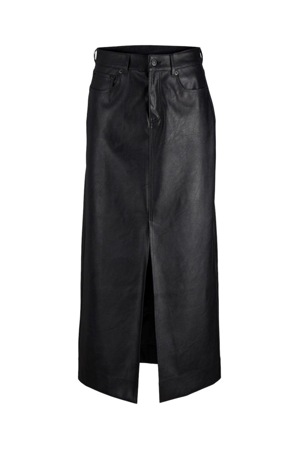 Jack&Jones JJXX Minimalist Maxi Deri Etek Ön Yarığı Detaylı - Günlük & Şık