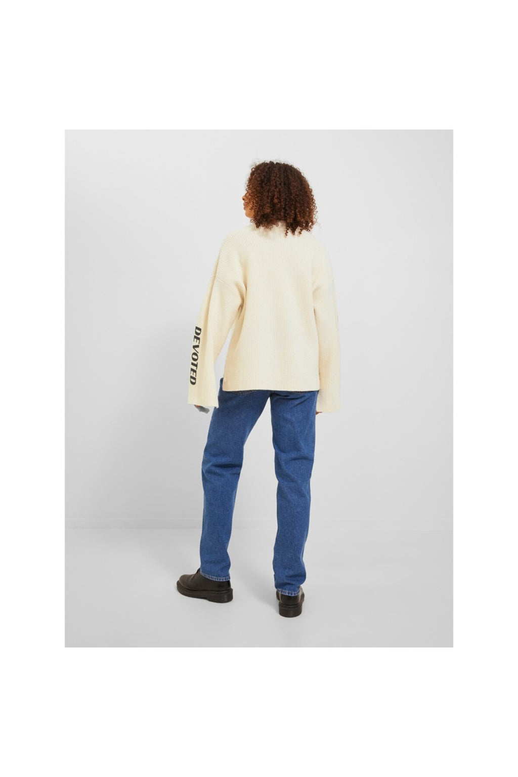 Jack&Jones JJXX Oversize Yüksek Yaka Kadın Kazak - Minimalist Stil