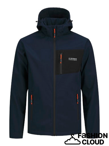 Jack&Jones Minimalist Kapüşonlu Erkek Ceket - Softshell Kumaş