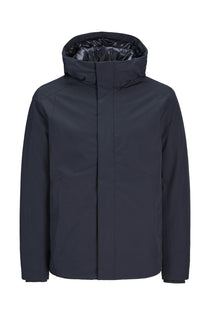 Jack&Jones Minimalist Kapüşonlu Oversized Erkek Mont - Günlük Kullanım