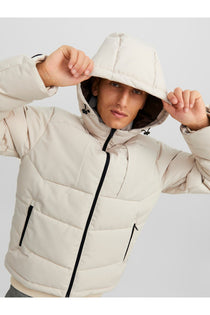 Jack&Jones Minimalist Oversize Kapüşonlu Erkek Kışlık Mont