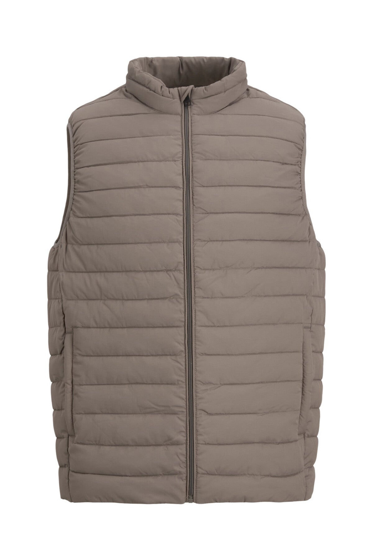 Jack&Jones Oversize Fermuarlı Yaka Erkek Yelek - Minimalist Tarz