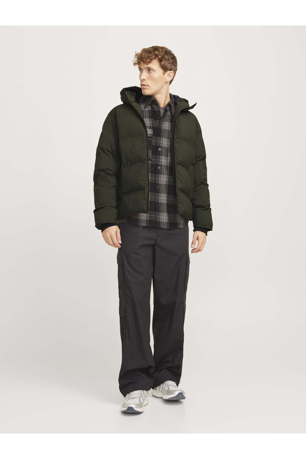 Jack&Jones Oversize Kapüşonlu Şişme Mont - Kışlık Erkek Mont Translation missing: ar.content.product_image_secondary