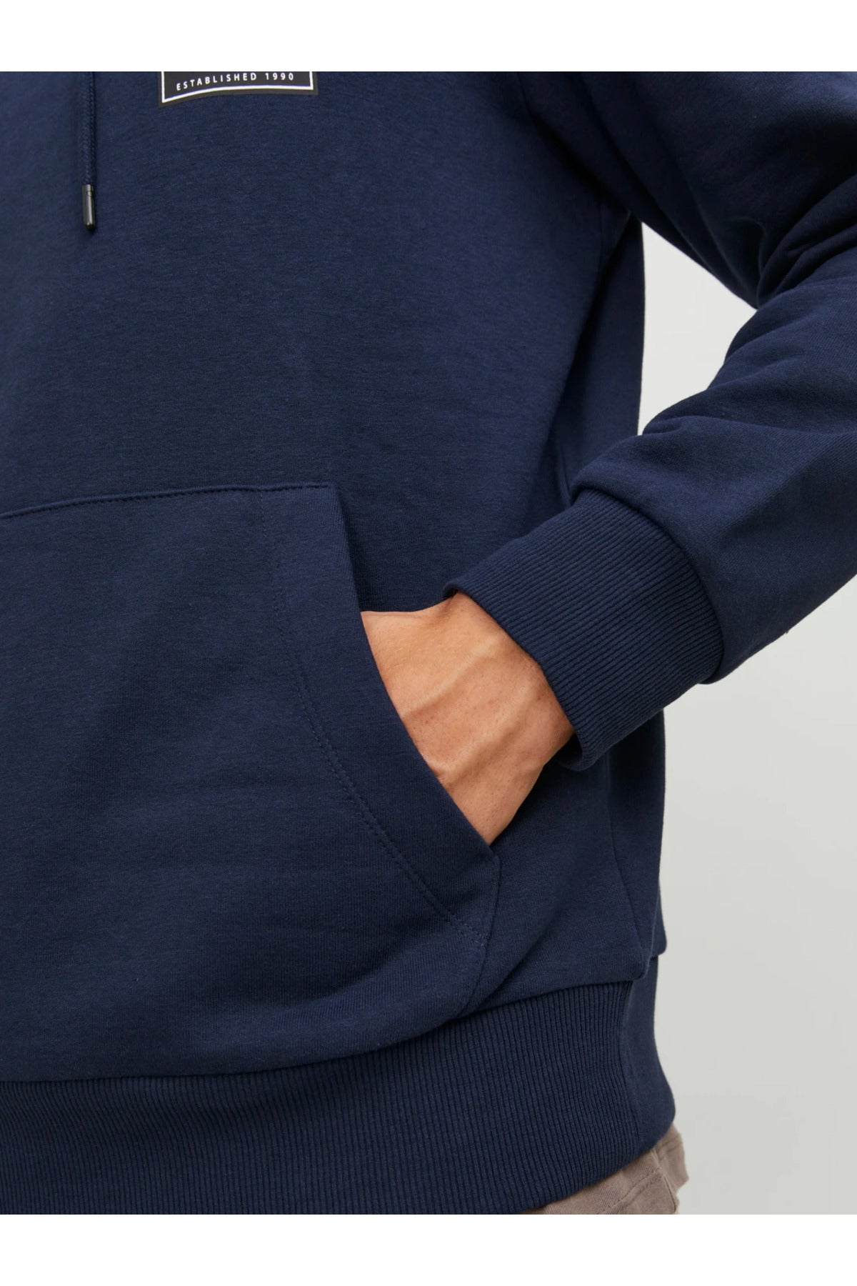 Jack&Jones Oversize Kapüşonlu Sweatshirt - Minimalist Tasarım - Erkek
