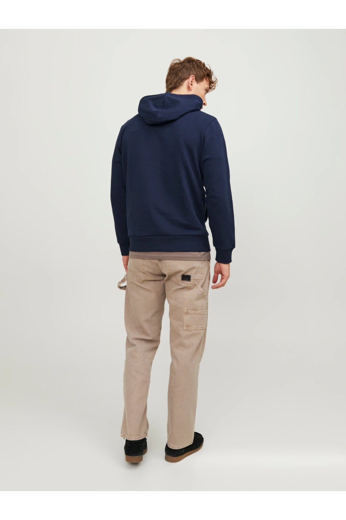 Jack&Jones Oversize Kapüşonlu Sweatshirt - Minimalist Tasarım - Erkek