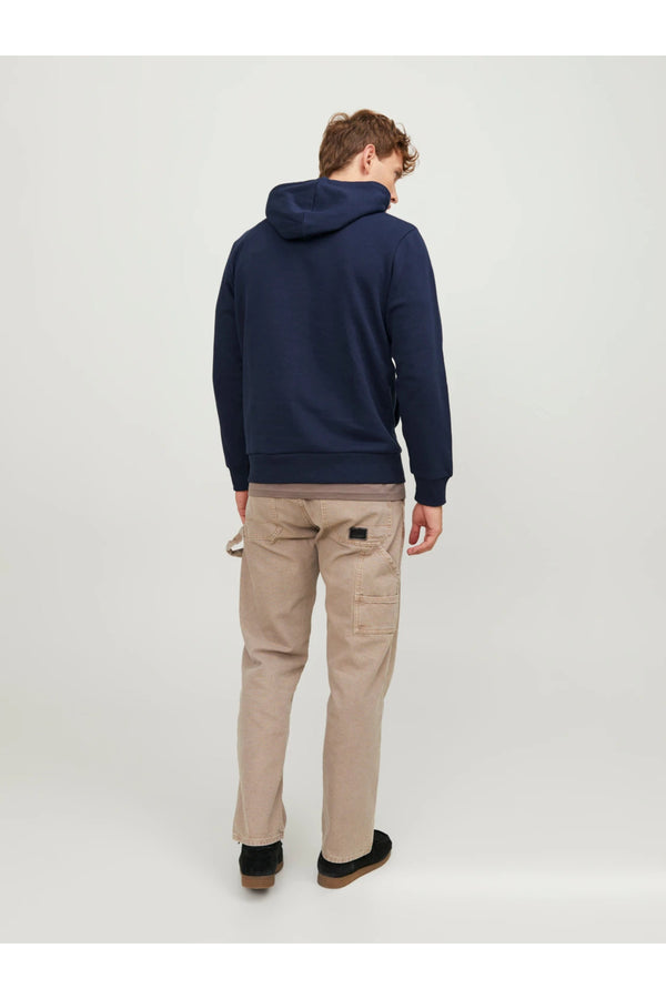 Jack&Jones Oversize Kapüşonlu Sweatshirt - Minimalist Tasarım - Erkek