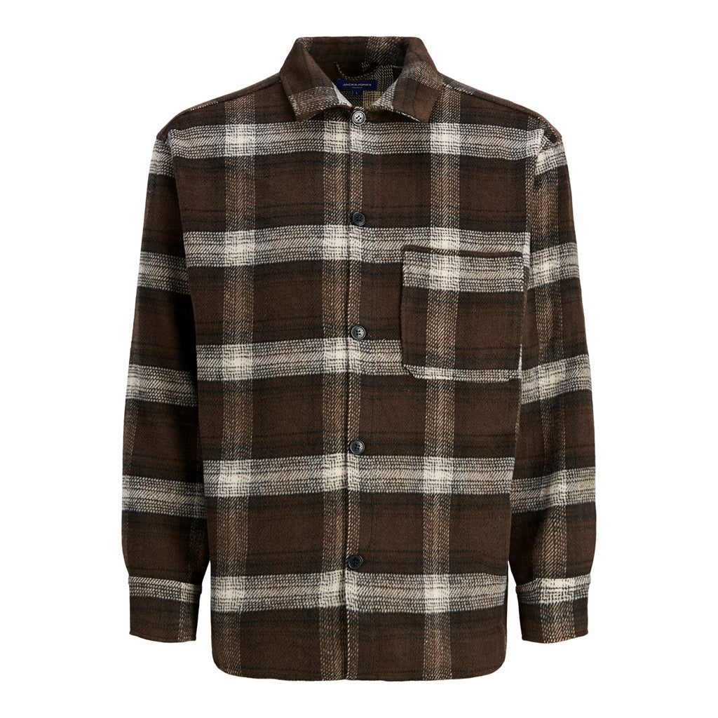Jack&Jones Oversize Kareli Uzun Kol Gömlek - Günlük Şıklık İkincil görsel