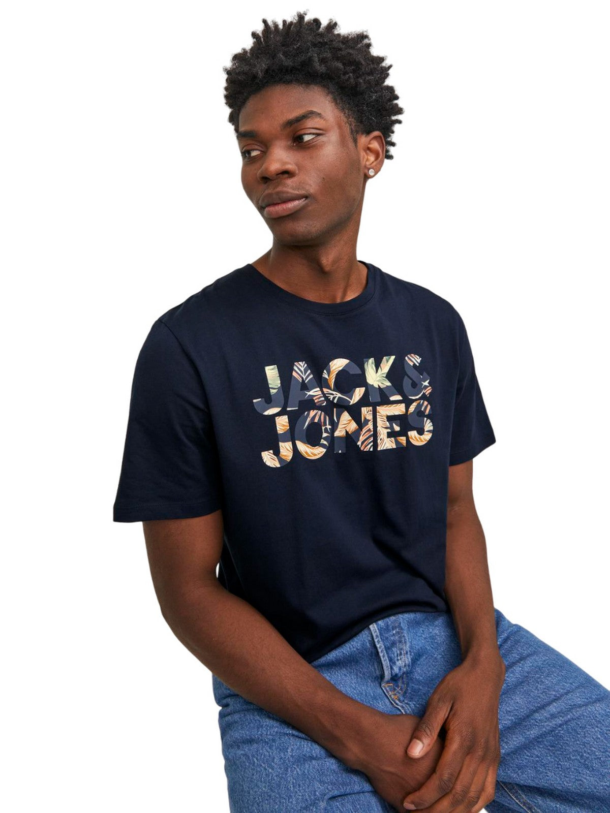 Jack&Jones Oversize Minimalist Erkek T-Shirt - Günlük Kullanım Ana görsel