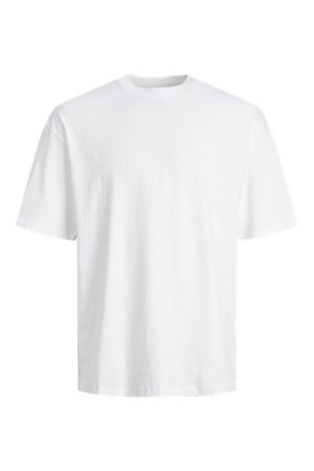 Jack&Jones Oversize Minimalist Erkek T-Shirt - Rahat Kesim Kısa Kol