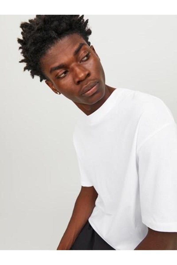 Jack&Jones Oversize Minimalist Erkek T-Shirt - Rahat Kesim Kısa Kol
