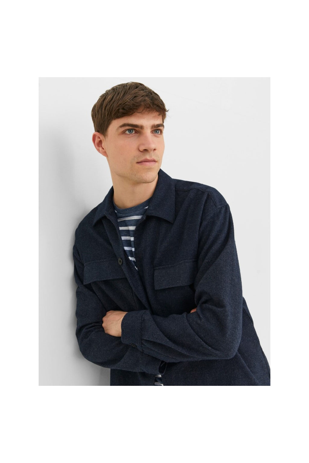 Jack&Jones Oversize Minimalist Uzun Kol Erkek Gömlek