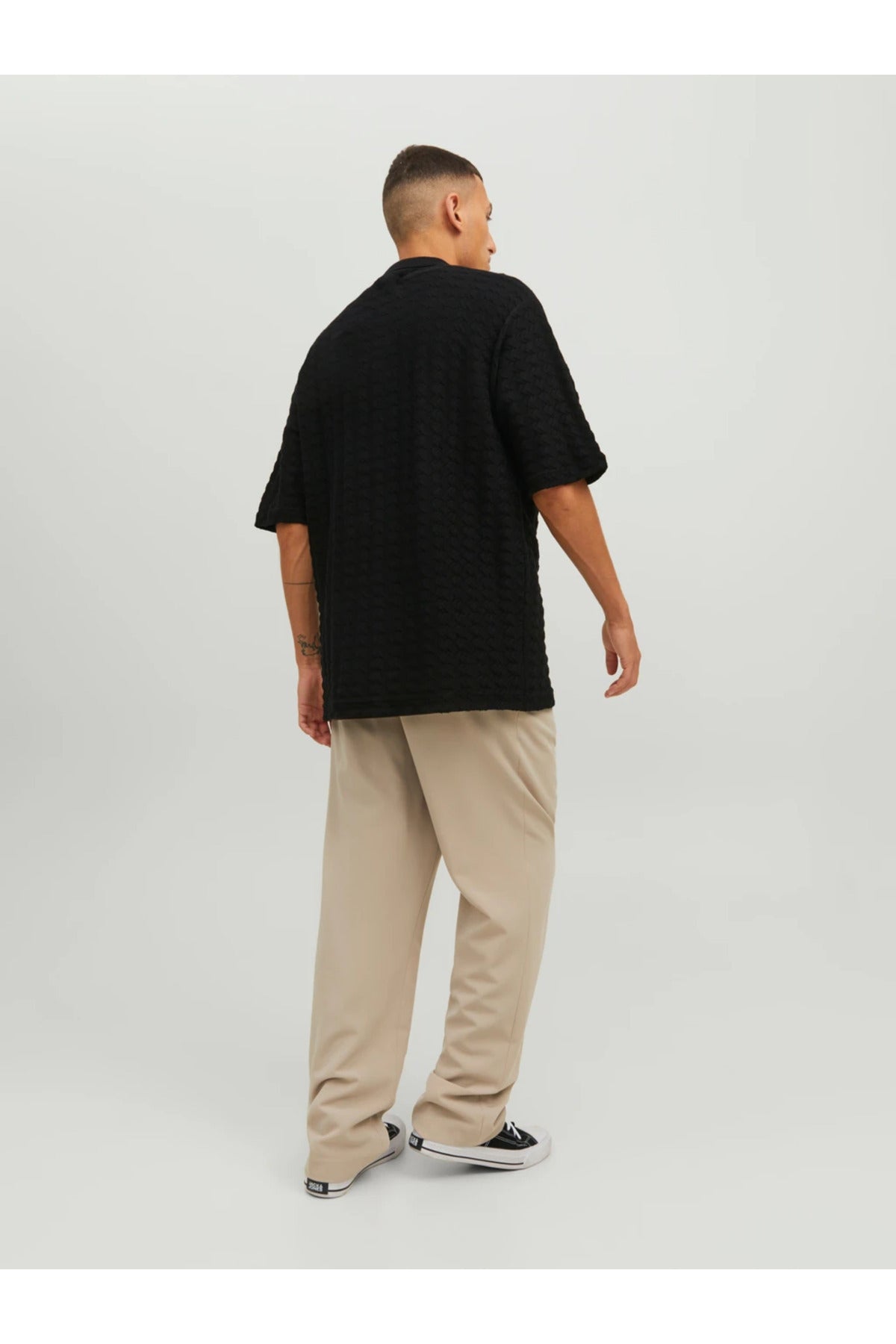Jack&Jones Oversize Polo Yaka Kısa Kol Erkek Gömlek - Minimalist Stil