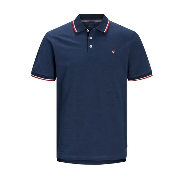 Jack&Jones Plus Erkek Polo Yaka Kısa Kol T-Shirt - Minimalist Tasarım