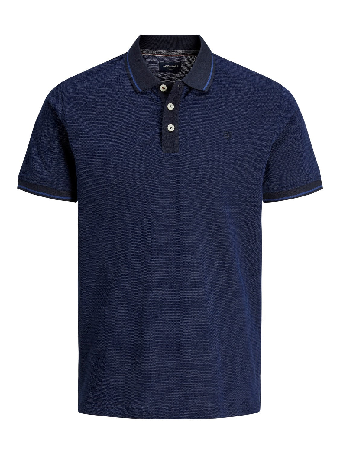Jack&Jones Plus Erkek Polo Yaka Kısa Kol T-Shirt - Minimalist Tasarım
