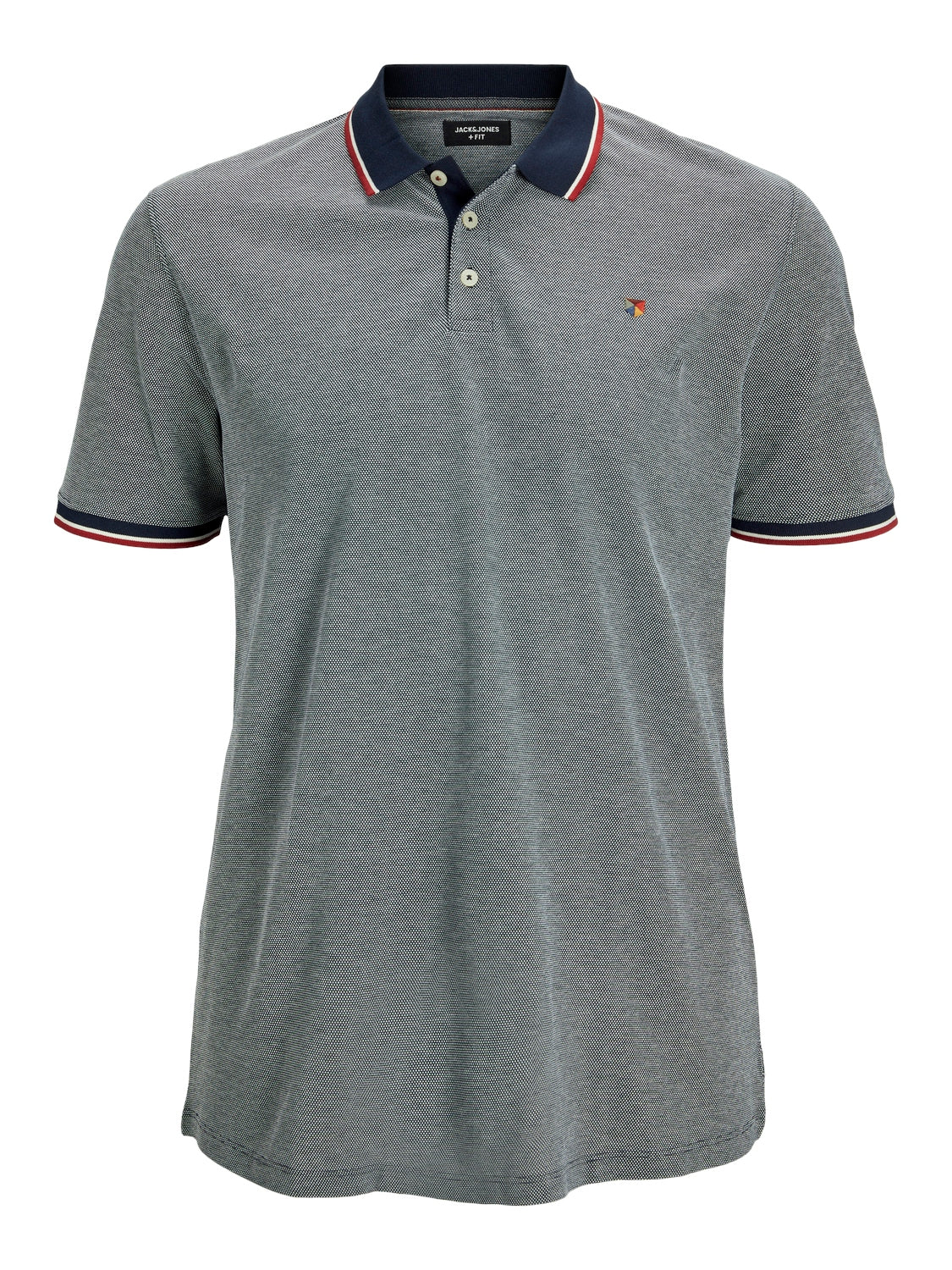 Jack&Jones Plus Erkek Polo Yaka Kısa Kol T-Shirt - Minimalist Tasarım