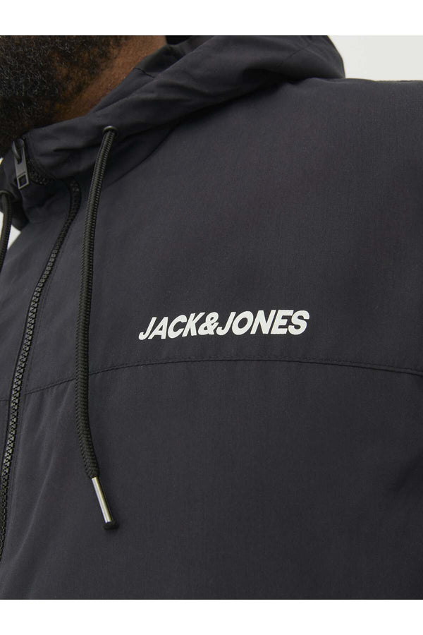 Jack&Jones Plus Oversize Kapüşonlu Erkek Ceket - Minimalist Streetwear Tarzı