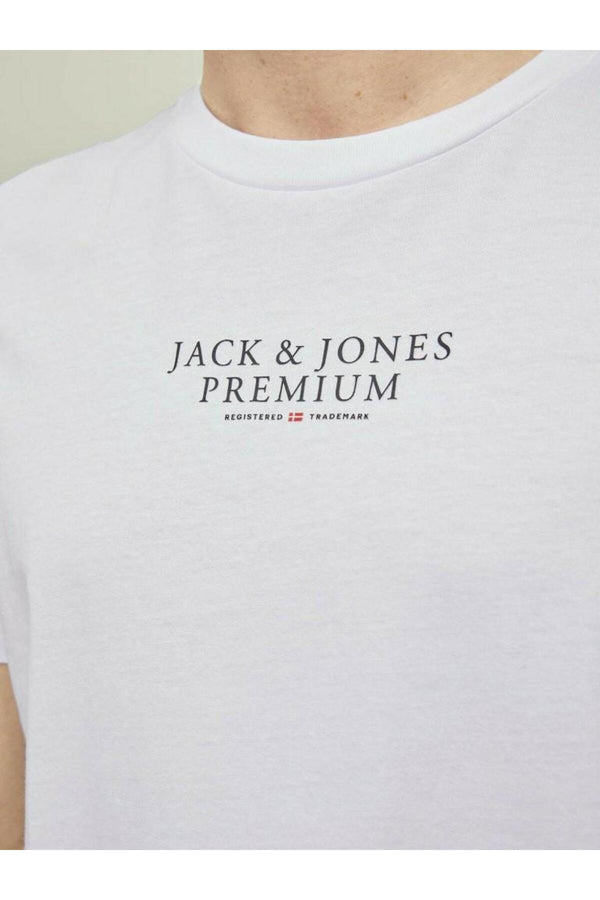 Jack&Jones Premium Minimalist Erkek T-Shirt - Kısa Kol Yuvarlak Yaka
