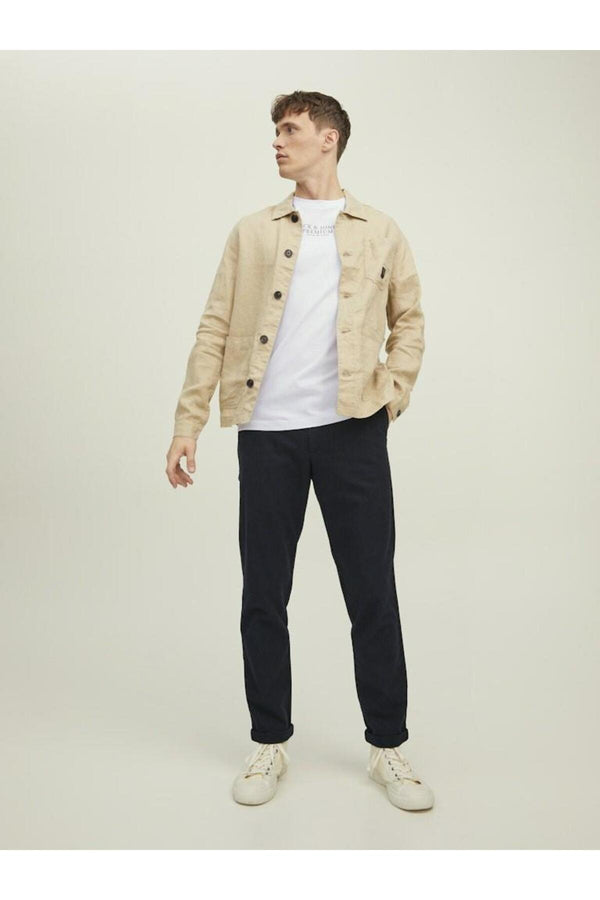 Jack&Jones Premium Minimalist Erkek T-Shirt - Kısa Kol Yuvarlak Yaka