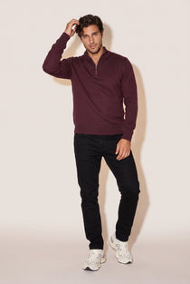 JSCO Erkek Dik Yaka 30/3 SLK Sweatshirt Sweat JS6208