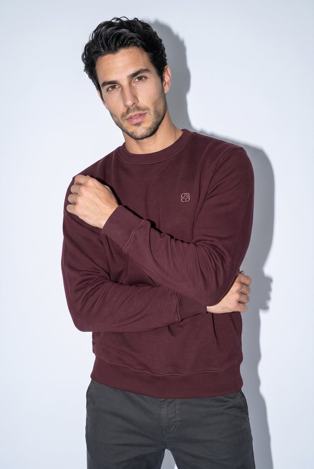 JSCO Erkek O Yaka Nakışlı Selanik Sweat JS6212
