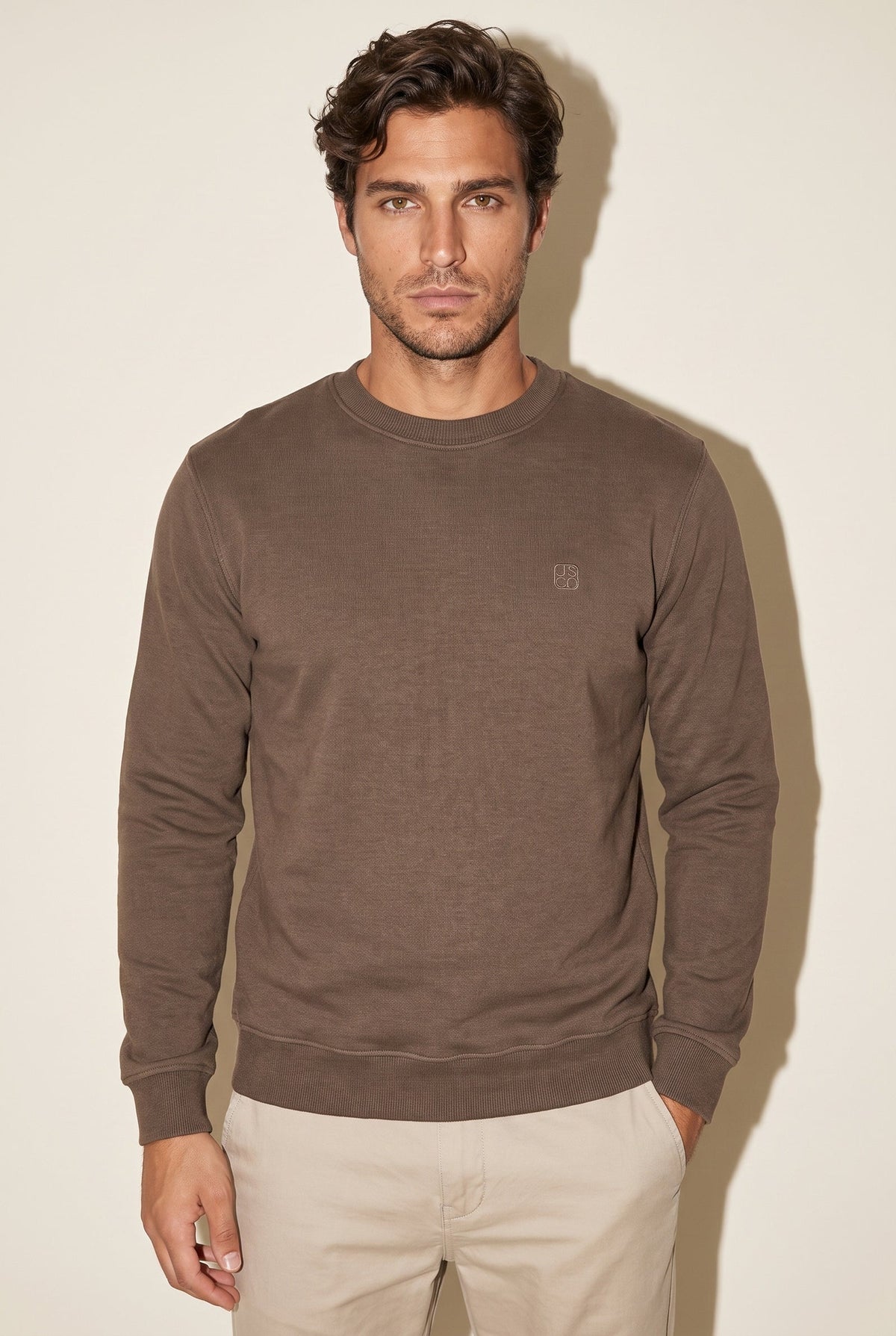 JSCO Erkek O Yaka Nakışlı Selanik Sweat JS6212