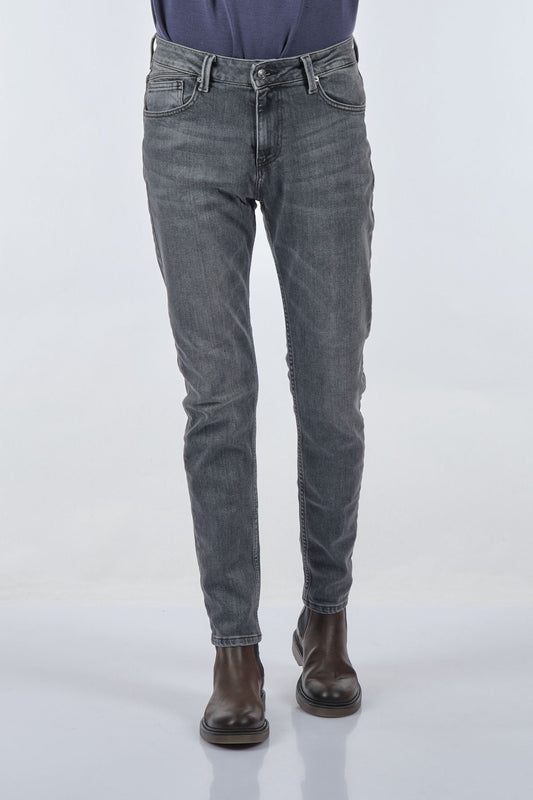 JSCO Erkek Minimalist Dar Paça Jean Pantolon - Günlük Kullanım