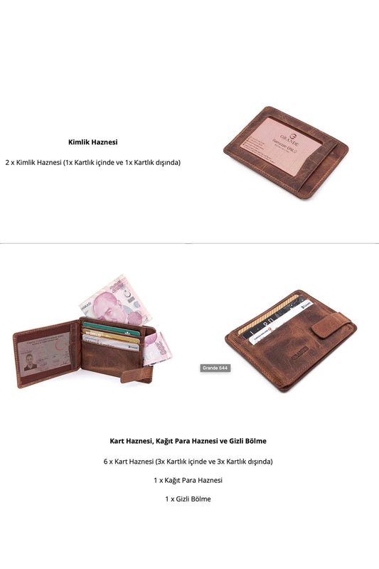 حامل بطاقات رجالي كبير GRD544