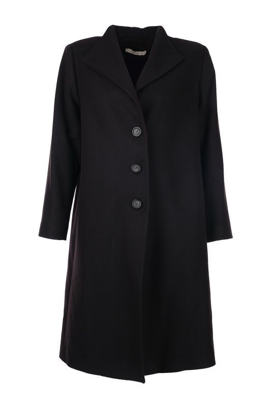 büyük beden düğmeli kaşe kaban Gala-Xi