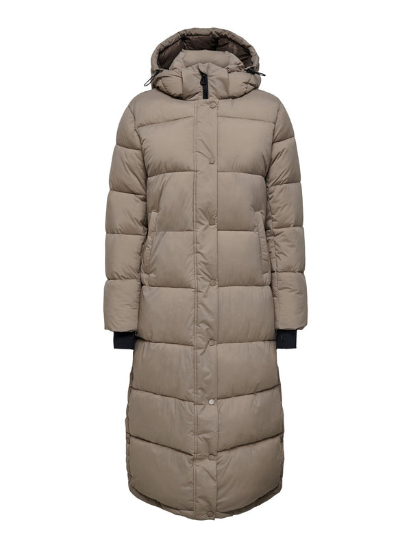 Only Oversize Kapüşonlu Maxi Kadın Kaban - Sıcak ve Şık Kışlık