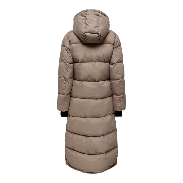 Only Oversize Kapüşonlu Maxi Kadın Kaban - Sıcak ve Şık Kışlık