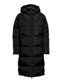 Only Oversize Kapüşonlu Midi Şişme Kaban - Kışlık - Sıcak ve Şık