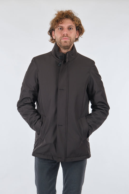 Orbita Erkek Kaban - Minimalist Stil, Regular Fit, Yüksek Yaka