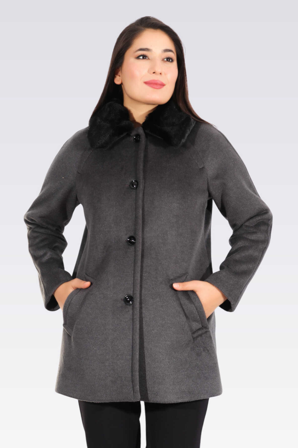 Tolga Saraçoğlu Oversize Midi Kaban - Minimalist Tasarım