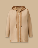 Gala-xi Kadın Oversize Kapüşonlu Minimalist Ceket - Günlük Kullanım