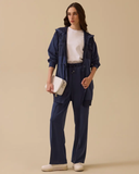 سترة بغطاء رأس مزدوجة الطبقات