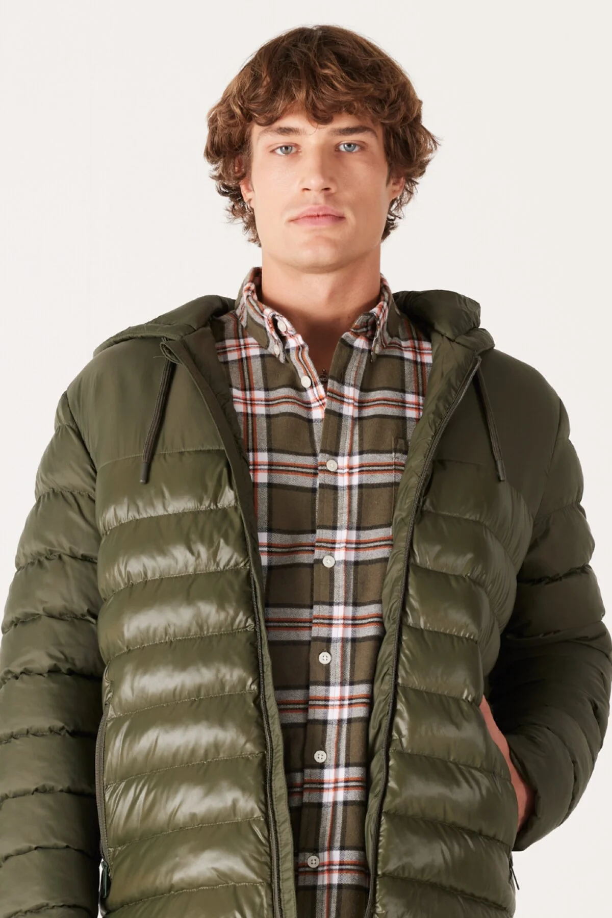 Wrangler Erkek Oversize Kapüşonlu Şişme Mont - Günlük Kışlık İkincil görsel