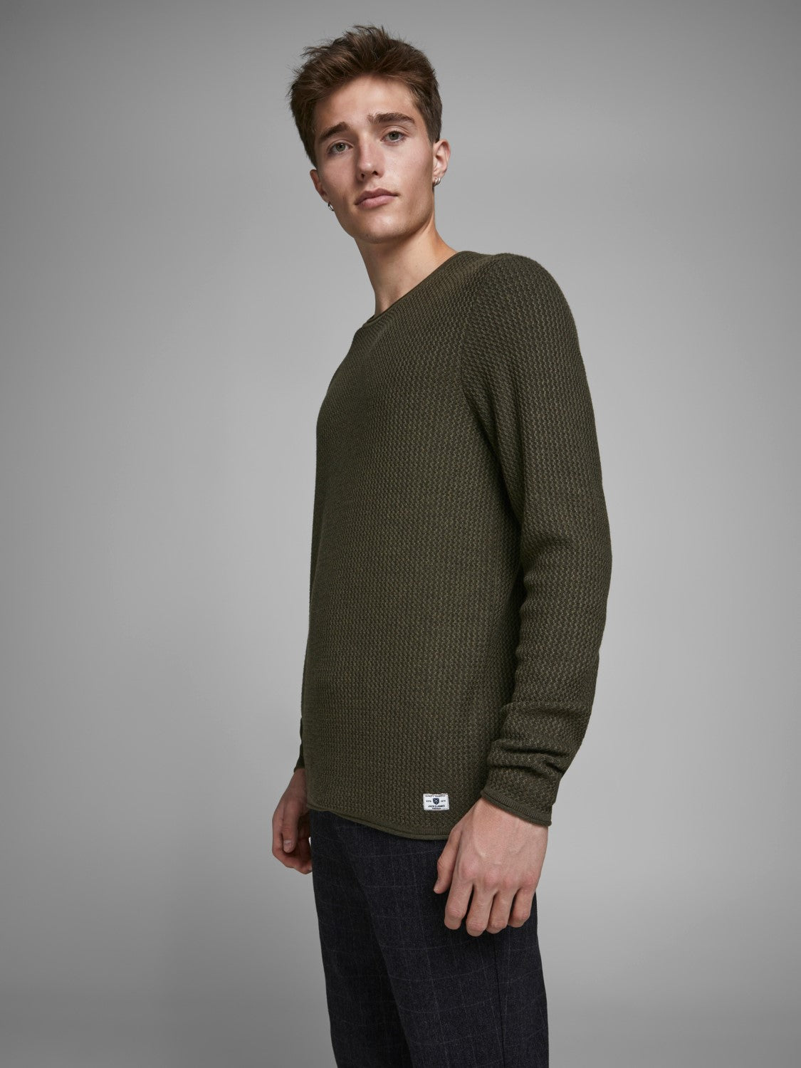 Jack&Jones Minimalist Erkek Kazak - Uzun Kol - Regular Fit