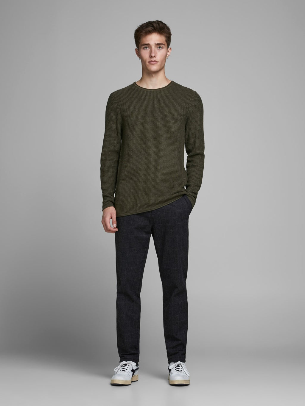 Jack&Jones Minimalist Erkek Kazak - Uzun Kol - Regular Fit