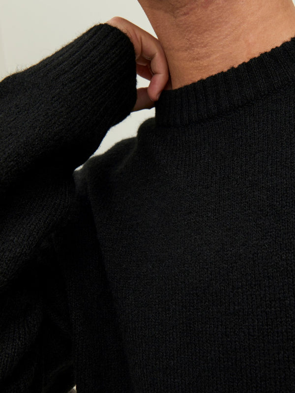 Jack&Jones Oversize Yuvarlak Yaka Erkek Kazak - Minimalist Günlük Stil - Hemen Al!