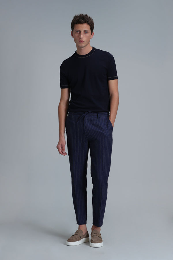 Lufian Minimalist Kısa Kol Erkek Kazak - Rahat ve Şık Günlük Stil
