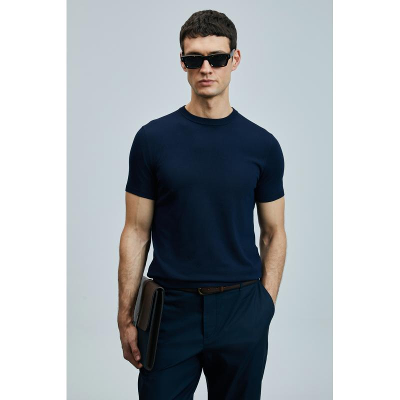 Lufian Minimalist Regular Fit Kısa Kol Erkek T-Shirt - Günlük Şıklık