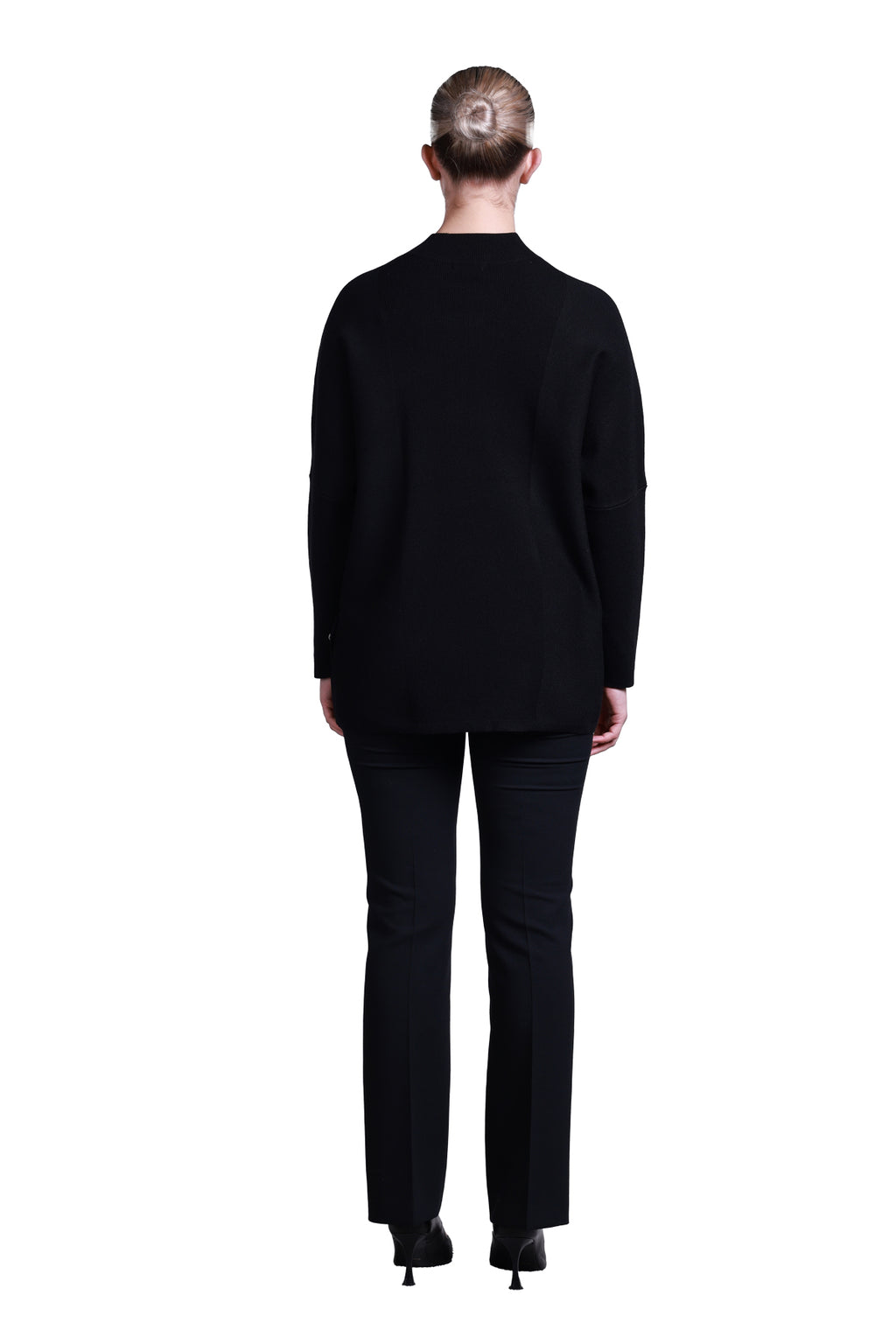 Sempre Minimalist Oversize Uzun Kol Kadın Kazak - Midi Boy - Rahat Kesim