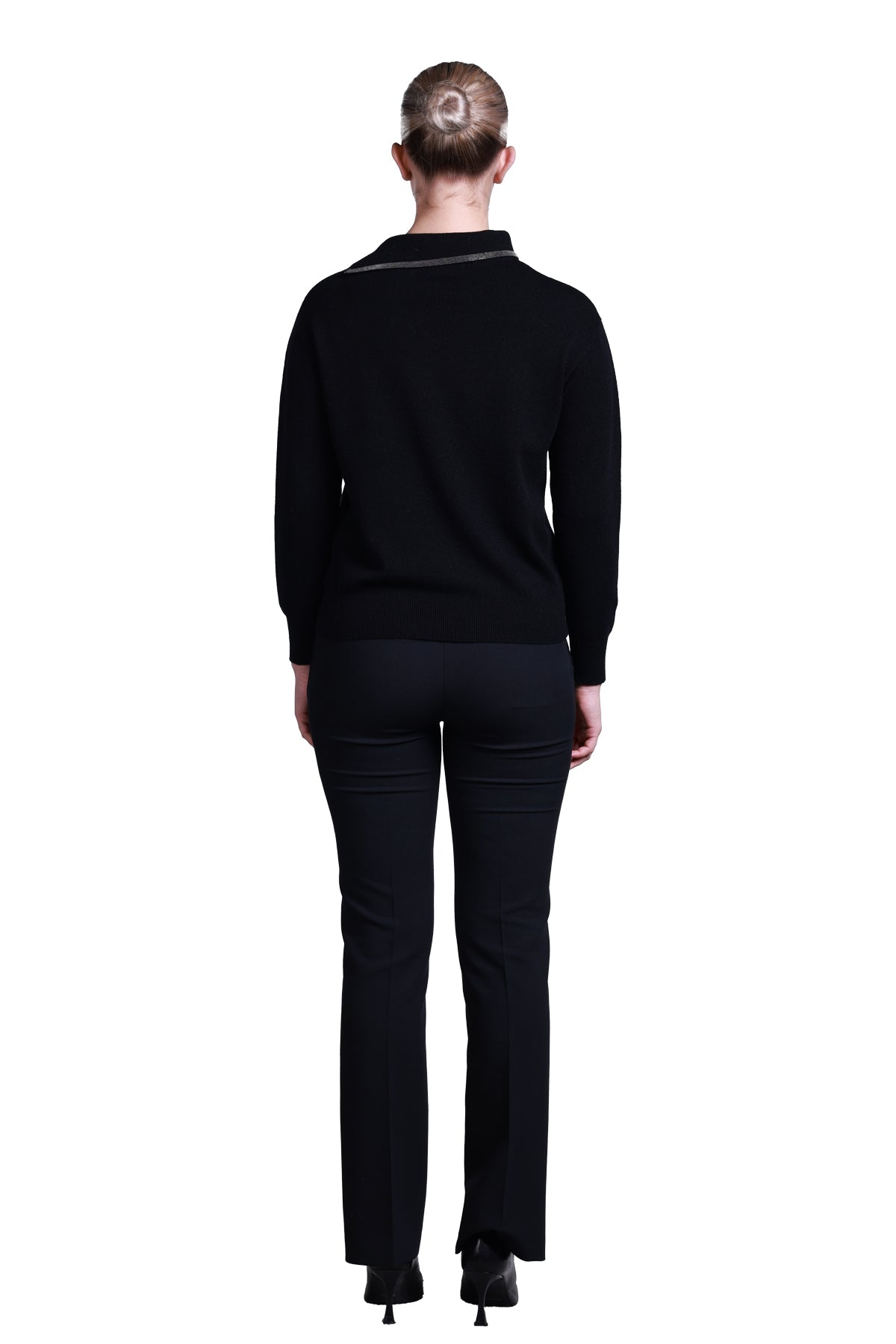 Sempre Asimetrik Yaka Oversize Kadın Kazak - Uzun Kol Minimalist