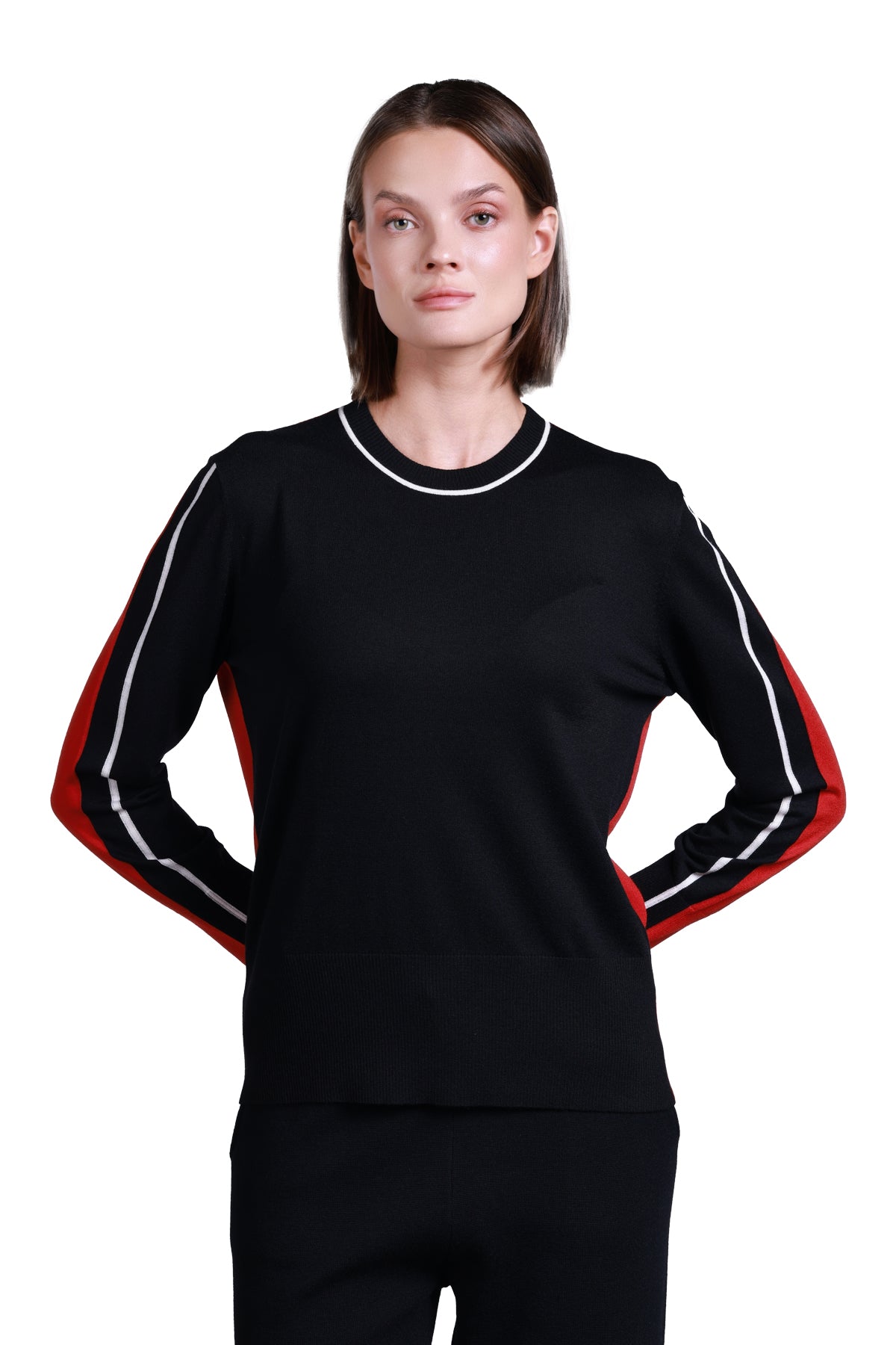 Sempre Minimalist Kadın Kazak - Oversize Uzun Kol Yuvarlak Yaka Günlük Translation missing: tr.content.product_image_main