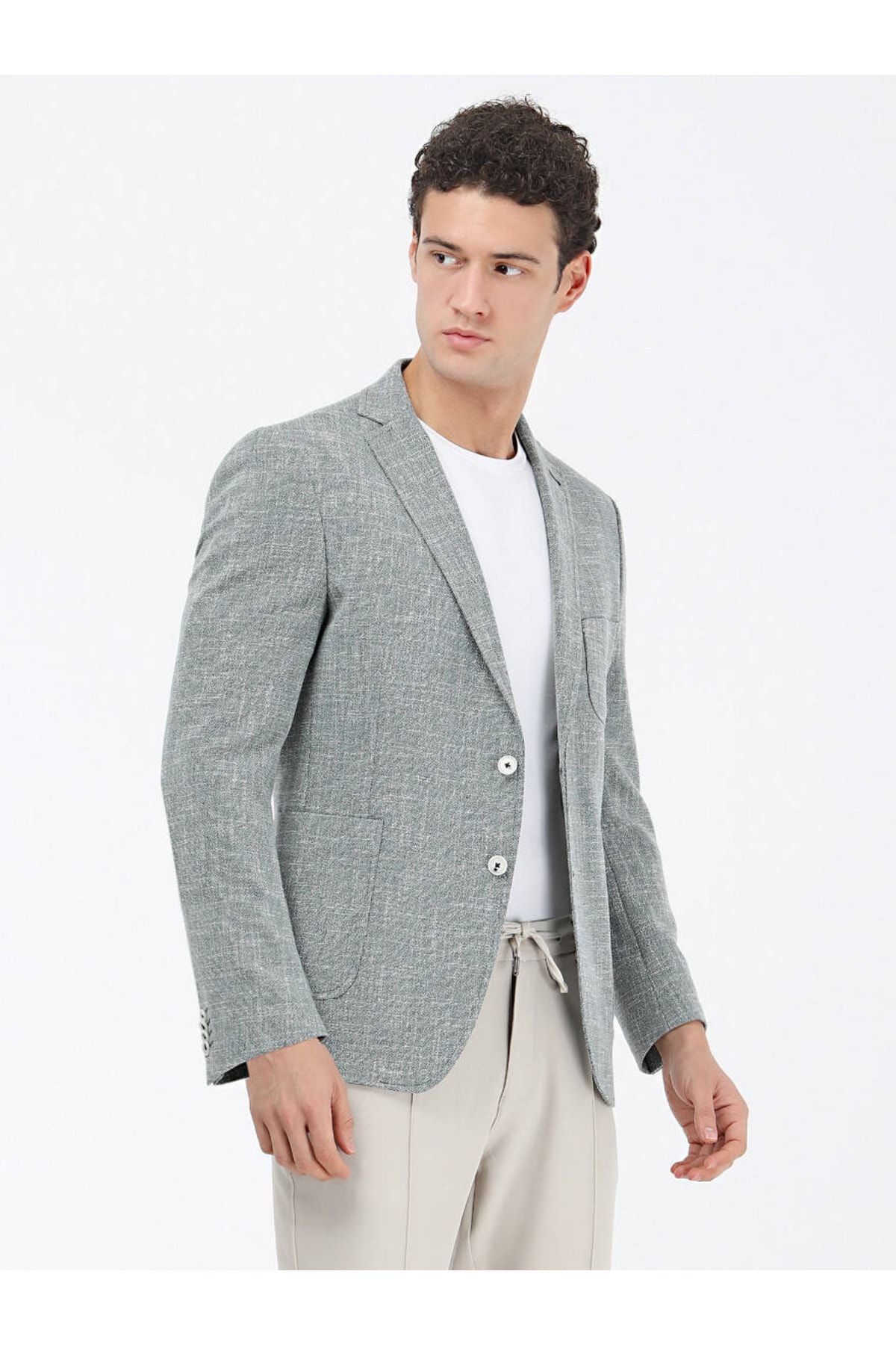 Kip Minimalist Regular Fit Erkek Keten Ceket CK-2216 - Günlük ve Şık Ana görsel